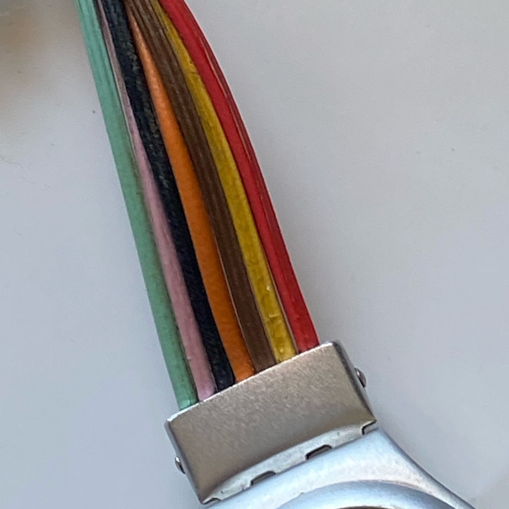 NWT Swatch Watch Rainbow new battery irony ladies - Picture 2 of 4